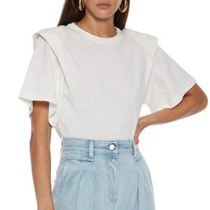NWT: IRO Woman Belly Cotton Jersey T Shirt, White, XS